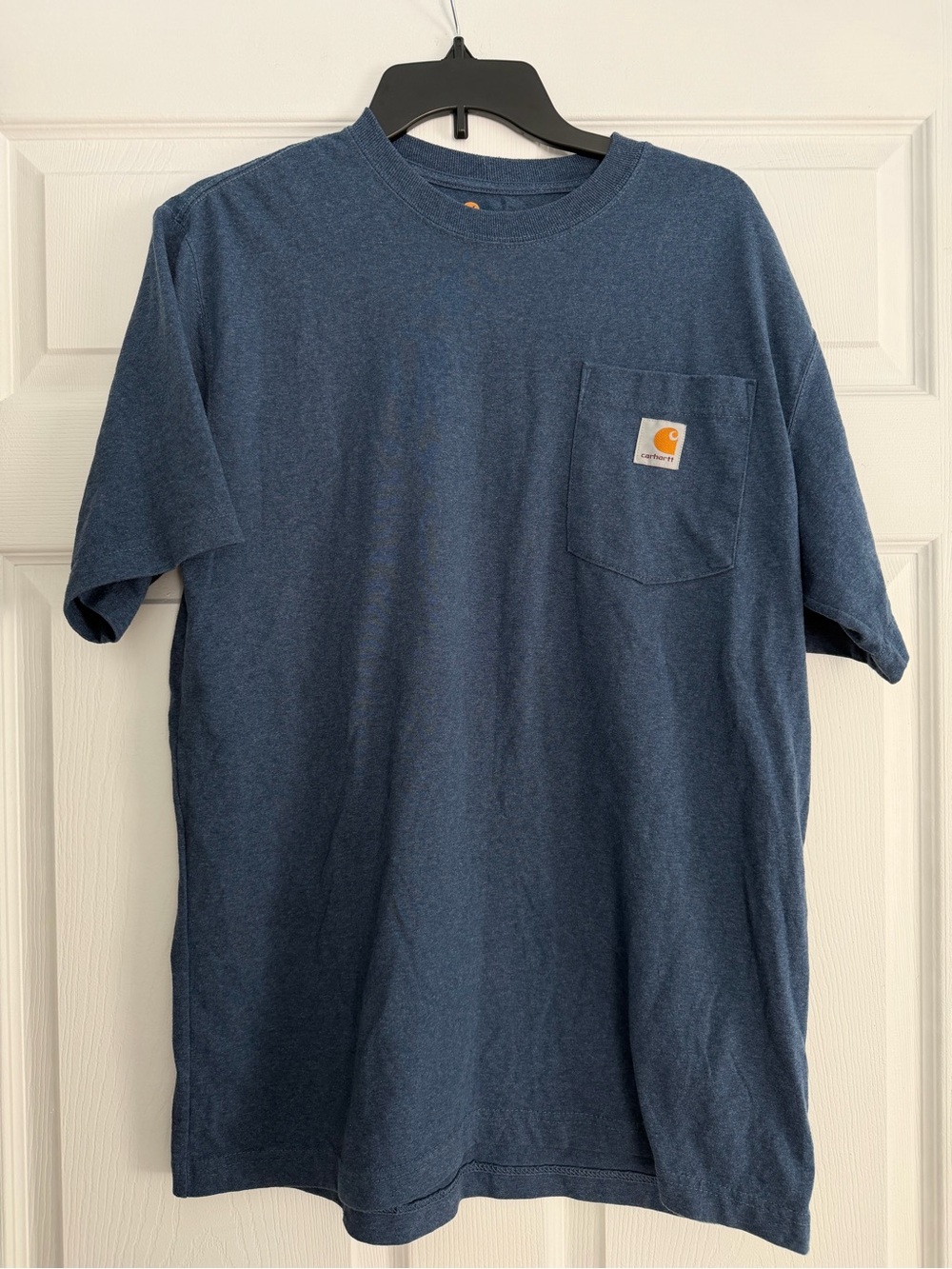 Carhartt Short Sleeve Pocket Tee — Heather Navy